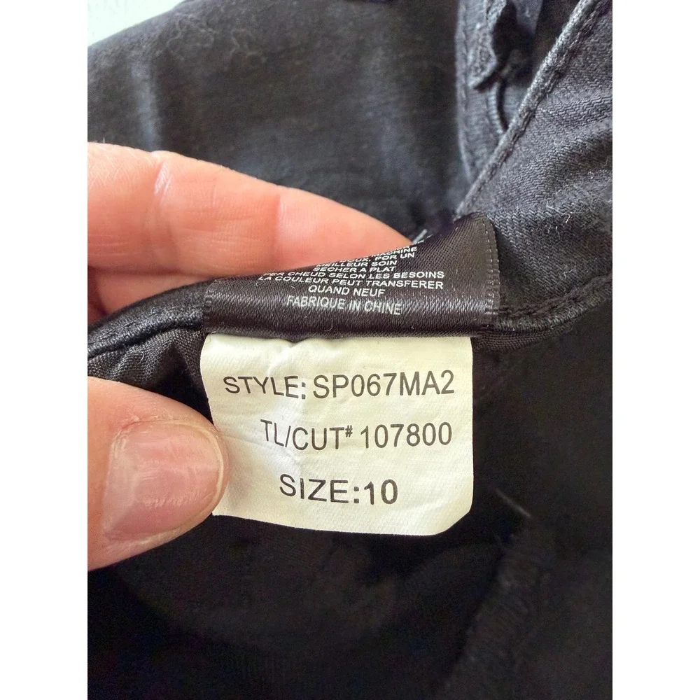 Kut from the Kloth Baby Bootcut Jeans Size 10 Black Stretch Denim